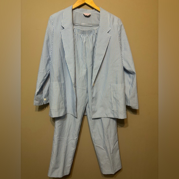 SEARS TRADITION Vintage Pinstripe Pants and Blazer Set - Picture 4 of 12
